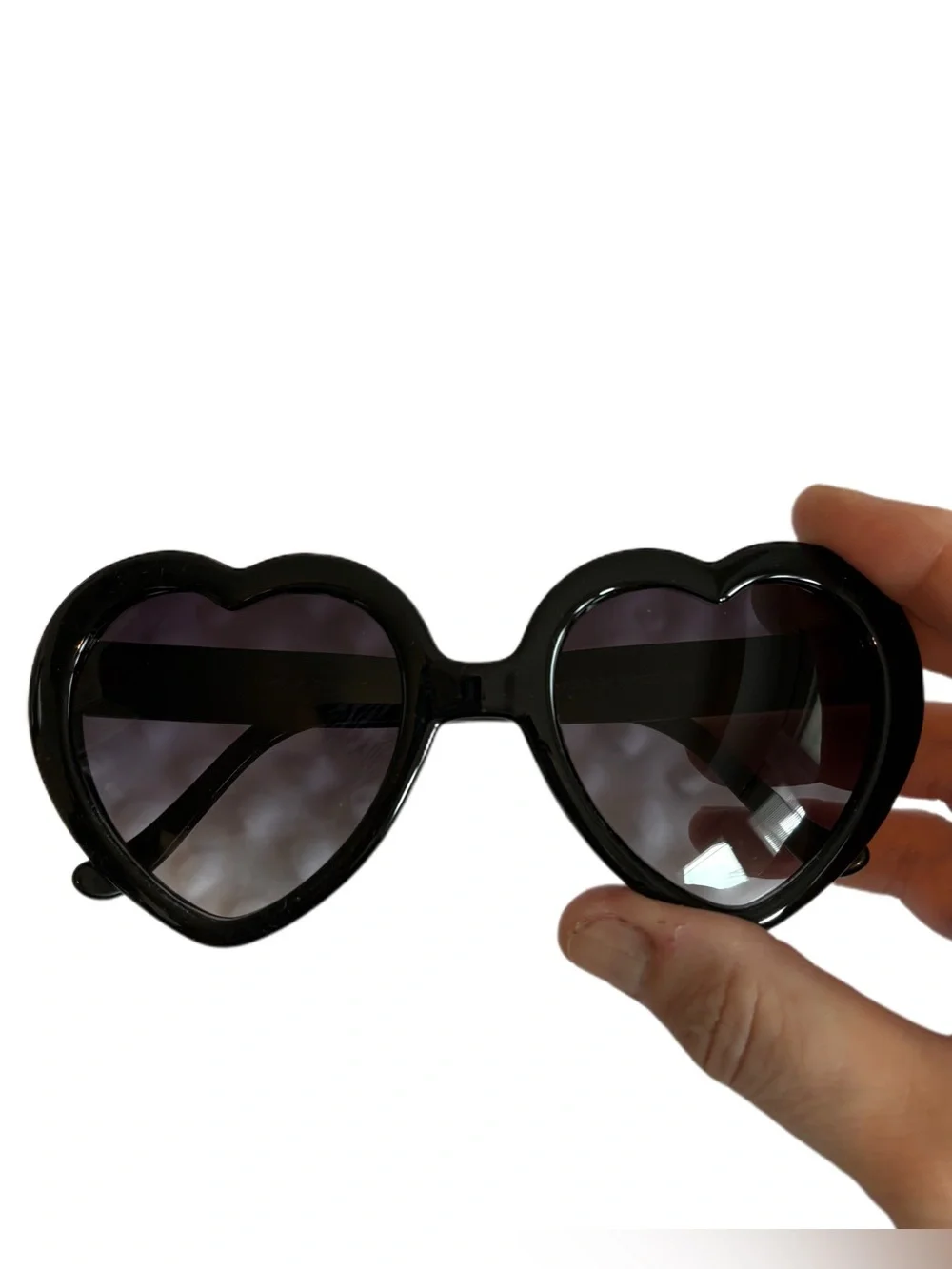 Black Heart-Shaped Women's Sunglasses